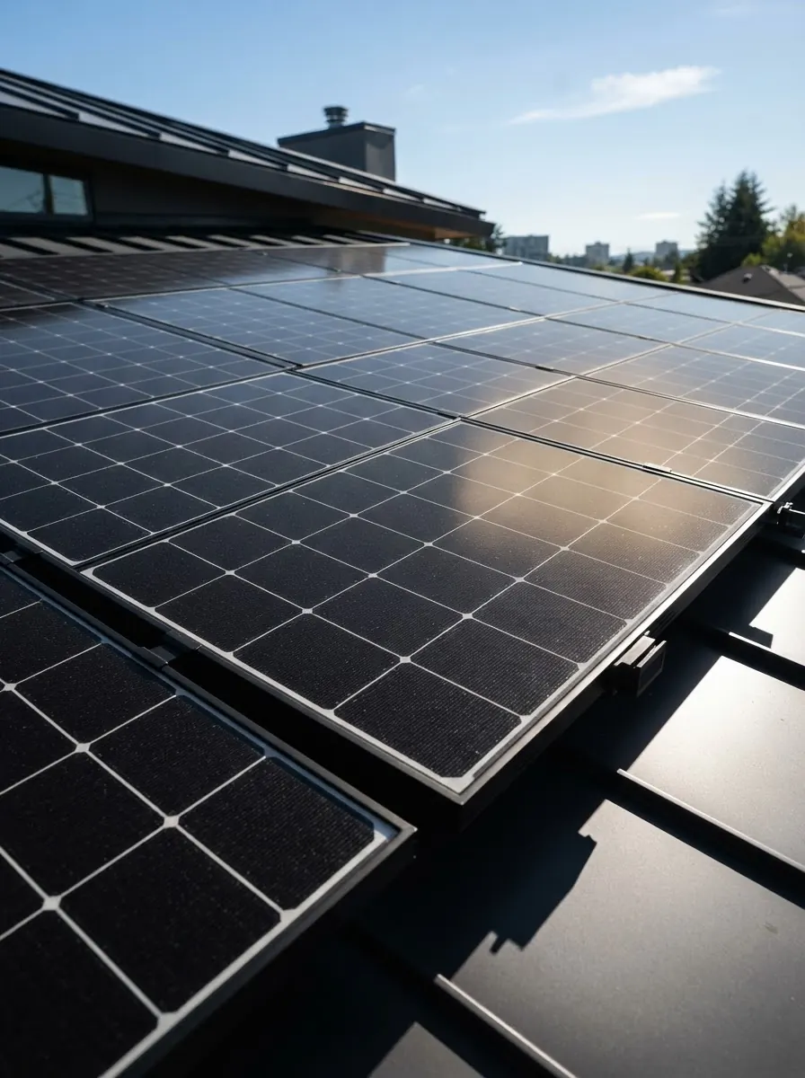 Residential solar installation on a modern South African home